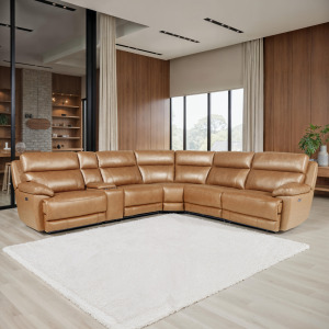 Gatlin Sand 6-Piece Power Reclining Sectional