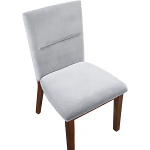 Zen Gray Velvet Side Chair