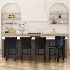 Artemis Black Pu Counter Chair