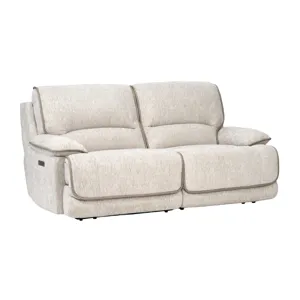 Olsen Dove Power Reclining Loveseat Sectional