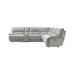 Olson Olsen Silver 6-Piece Power Reclining Sectional