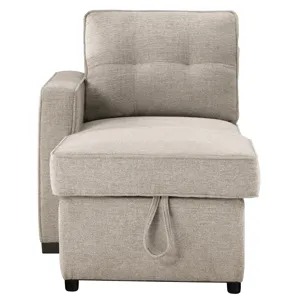 Noah Reversible Storage Chaise, Tan