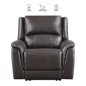 Alexandria Power Recliner Chocolate