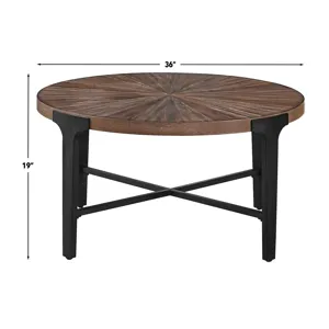 Chevron Round Cocktail Table