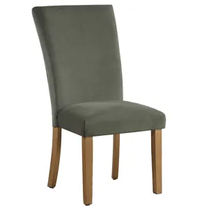 Artemis Chive Green Velvet Side Chair