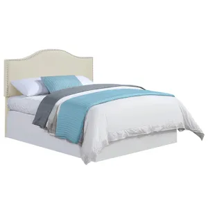 Zoe Cream Pu Headboard - Full/Queen