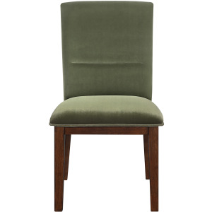Zen Green Velvet Side Chair