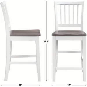 Joplin White Counter Chair