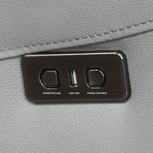 Alexandria 5-Piece Power Leather Reclining Sectional(Lrt,act,wt,art,rrt), Stone