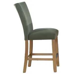 Artemis Chive Green Velvet Counter Chair