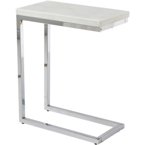 Echo Chairside White Occasional Table Set