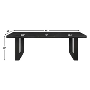 Reid Black 7-Piece Dining Set