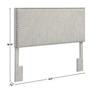 Hadley Cream Linen Headboard - Full/Queen