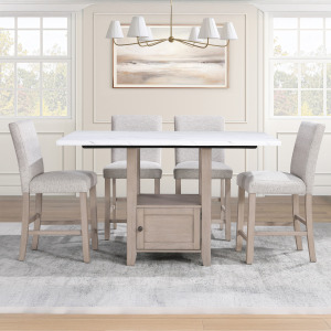 Taylor 5pcs Counter(T And 4s Dining Set