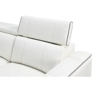 Lorenzo White Dual-Power Armless Recliner