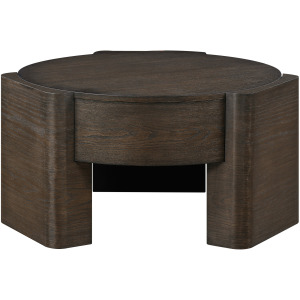 Salina Espresso Round Coffee Table
