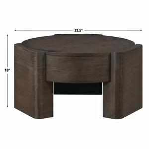 Salina Round Castered 3-Piece Table Set