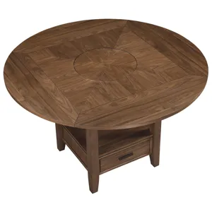 Java Brown 5-Piece Counter Height Dining Table Set with Joanna Chairs