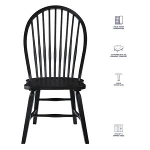 Sommerset Black Windsor Chair