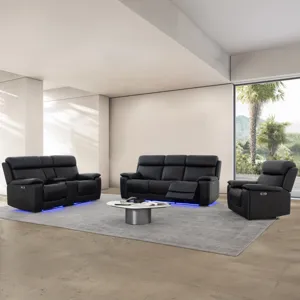 Zenith Black Power Sofa
