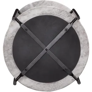 Coleen Sanwar Green Marble Round End Table