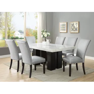 Camila 70-Inch Gray Marble Table Top