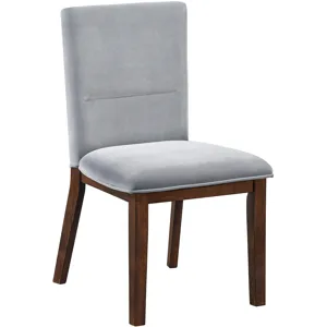 Zen Gray Velvet Side Chair