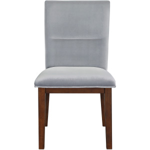 Zen Gray Velvet Side Chair