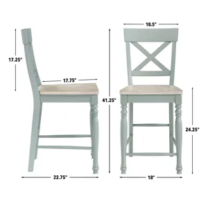 Darcy Green Counter Chair