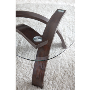 Pitman 3-Pack Triangle Glasstop Occasional Table Set