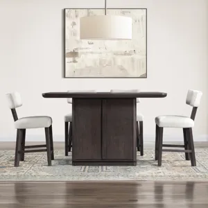 Oakley Black 7pc Counter Dining Set