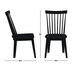 Aubrey Black Rectangle Table And 10 Vaughn Blac