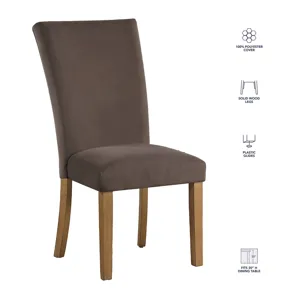 Artemis Brown Velvet Side Chair