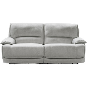 Olsen Silver Power Reclining Loveseat Sectional