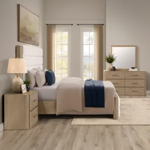Theo King Upholstered 4PK Bedroom