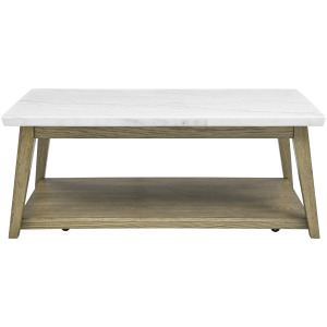 Vida Marble Top Cocktail Table with Casters