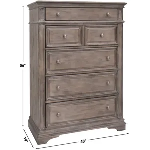 Highland Park Driftwood Queen 6-Piece Bedroom Set