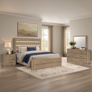 Theo Queen Panel 4PK Bedroom