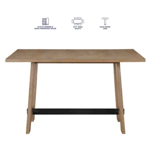 Aubrey 5pc Brown Counter Dining Set