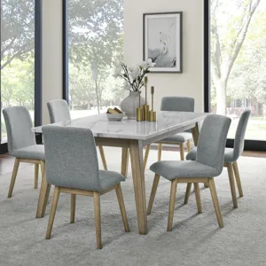 Vida Marble Top 72\" Dining Table