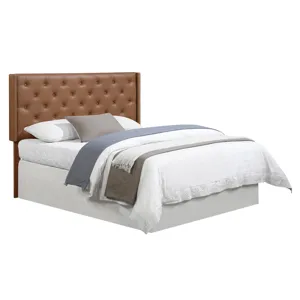 Maria Brown Tufted Pu Queen/Full Headboa