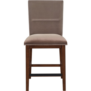 Zen Brown Velvet Counter Chair