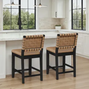 Reid Black Counter Chair