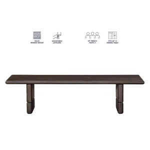 Norvell Backless Dining Bench