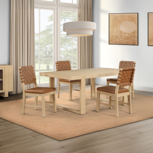 Reid 5pk Dining Table Set W Side Chairs
