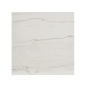 Calla White Marble Top Square End Table
