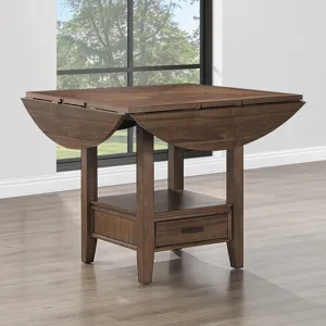 Java Joanna Brown Round Counter Height Dining Table