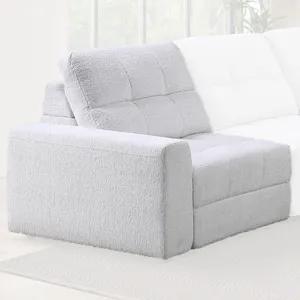 Snyder White LAF Recliner W Slider