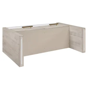 Garland Glass Top Sofa Table, Blonde Finish