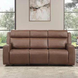 Barron Brown Manual Reclining Sofa